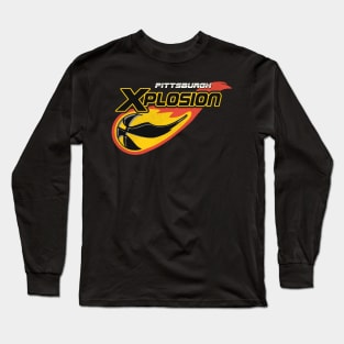 Defunct Pittsburgh Xplosion Basketball Team Long Sleeve T-Shirt